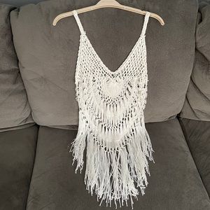 Crochet swim cover-up